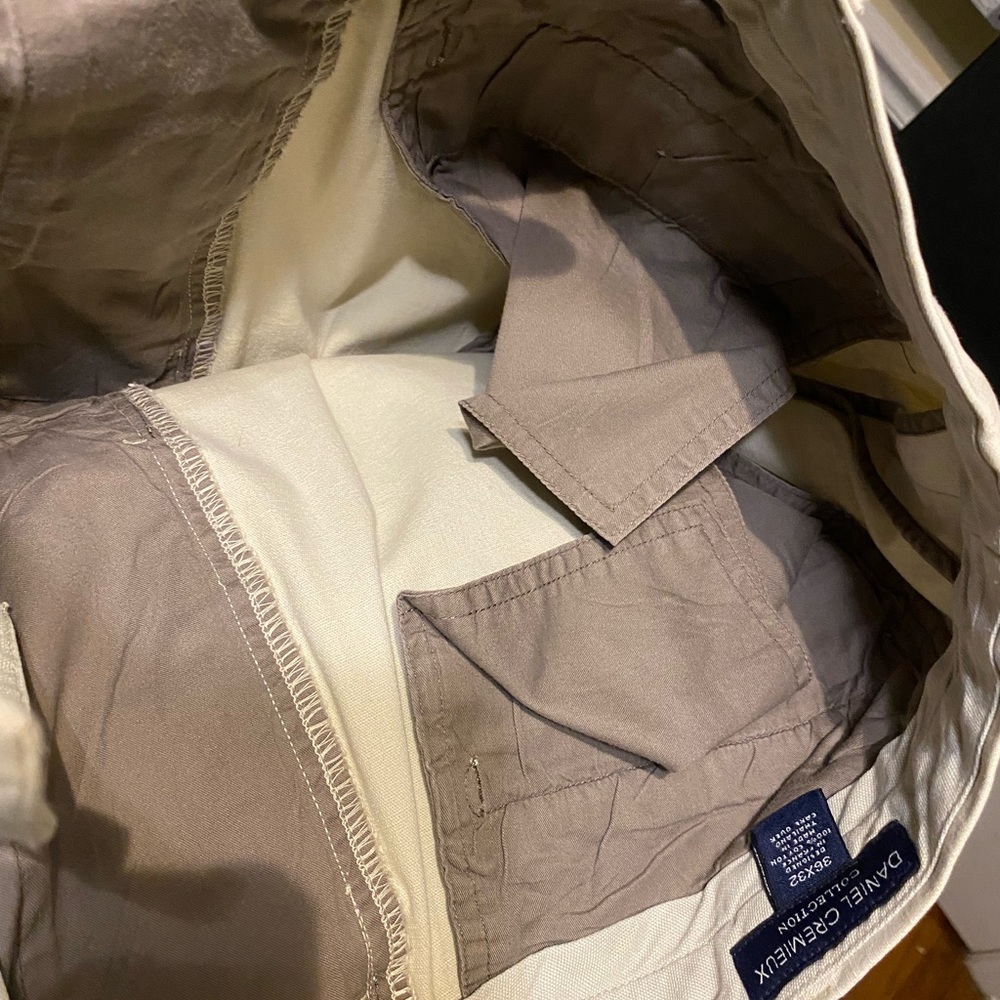 Daniel Cremieux - linen style khaki pants - Picture 2 of 3
